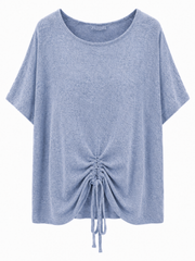 Denim Tie Detail Top Harley