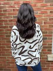 Chocolate Swirl Sweatshirt Rebecca