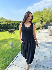 Black Shimmer Knit Vest Palmer