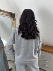 Grey Diamante Sweat Top Nina