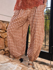 Rust Gingham Trousers Blake