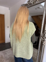 Mint Popcorn Knit Amanda