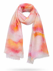 Pink Pastel Sunset Fleck Scarf