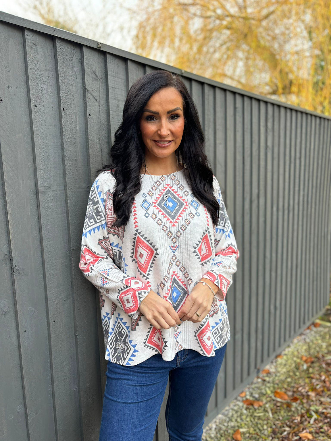 aztec print top