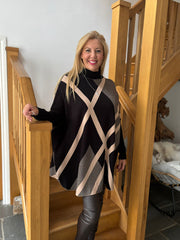 Black Diamond Knitted Jumper Victoria