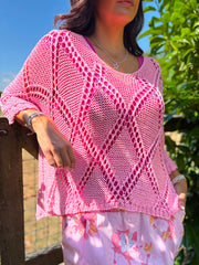 Pink Diamond Knit Raquel