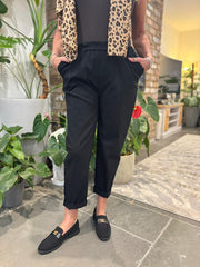 Black Frill Pocket Trousers Sasha