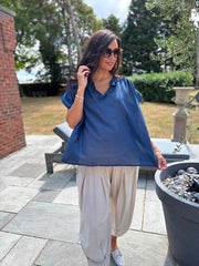 Navy Top Delphine