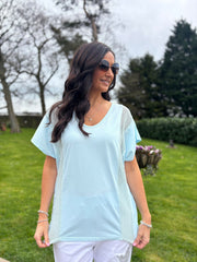Light Blue Net Side Panel Top Willow
