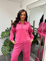 Lipstick Half Zip Sweatshirt Alice