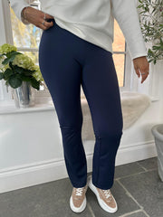 Navy Kick Flare Gym Leggings