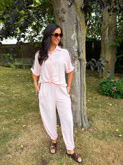 Pink Two Stripe Co-Ord Nikki