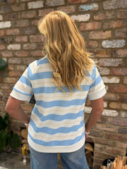 Blue Striped Top Addison