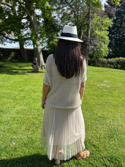 Stone Pleated Dress Two Piece Jocelyn