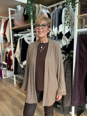 Dark Mocha Textured Corrina Jacket