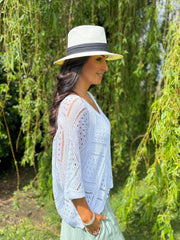 White Diamond Knit Matilda
