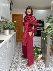 Wine Super Soft Round Neck