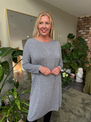 Grey Soft Touch Tunic Dress Alma