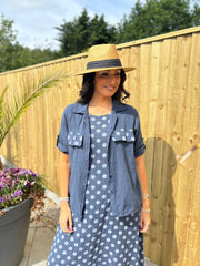 Navy Polka Dot Co-Ord Set Beverly