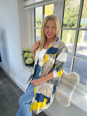 Grey Brushed Pattern Shirt Leslie