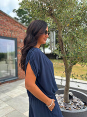 Navy Two Piece Trouser Set Sara
