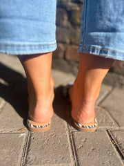 Zebra Buckle Detail Slip Ons