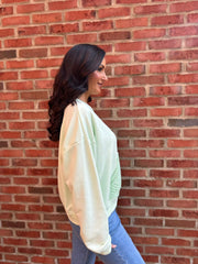 Mint Premium Crochet Pocket Sweatshirt Blake