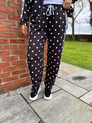 Black Polka Dot Tracksuit Darla