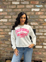 White Premium Cotton California Sweatshirt Jolene