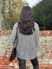 Grey Eyelash Knit Marilyn