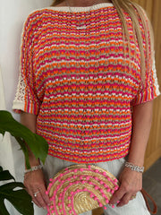 Orange Multi Stripe Knit Hayley
