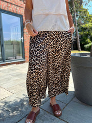 Leopard Wide Leg Trousers Sydney