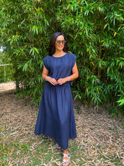 Navy Top & Skirt Set Daniella