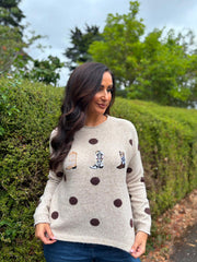 Stone Wild West Polka Dot Knit Andie