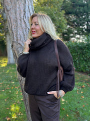 Chocolate Scarf Knit Aspen