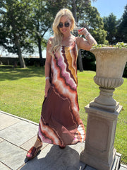 Chocolate Marble Tide Dress Odette
