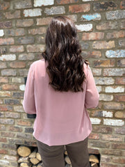 Rose Pleat Detail Chiffon Blouse Molly
