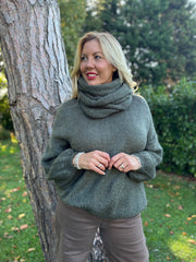 Khaki Scarf Knit Aspen