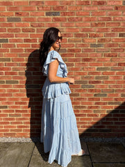 Denim Boho Tiered Skirt Co-Ord Frankie