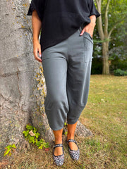 Charcoal Barrel Leg Joggers Clarice