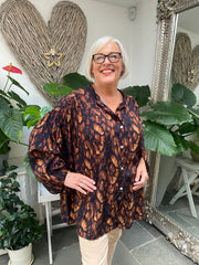 Printed Button Blouse Danielle