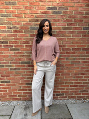 Stone Wide Leg Magic Trousers