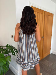 Navy Spots & Stripes Dress Trinity