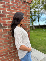 Stone Lace Stripe Top India
