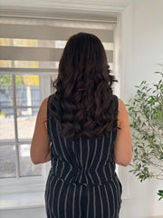Black Striped Two Piece Set Raine