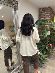 Stone Metallic Lightweight Knit Bella