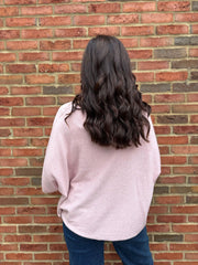 Rose V-Neck Reverse Seam Knit Diana