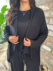 Black Waterfall Cardi Juliet