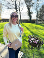 Camel Star Crossbody Bag