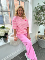 Pink Sweetheart Stripe Comfort Set Harriet